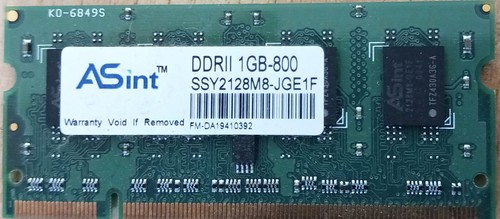 1gb ddr2 ram 800mhz - 800mhz, pc2-6400