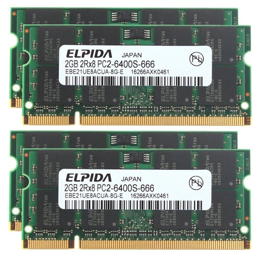 8gb pc2 6400s ddr2 - (4x,