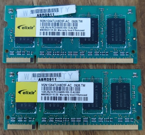 Elixir 1gb ddr2 800 - elixir, pc2-6400